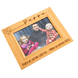 Personalised Engraved Wooden Photo Frame